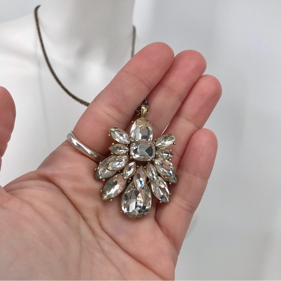 J. Crew Long Crystal Pendant Necklace - Picture 4 of 6